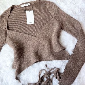 nwt mango wrap top